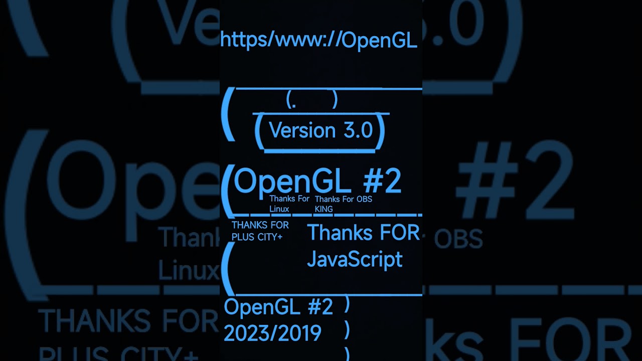OpenGL #2 New®️ Version 3.0