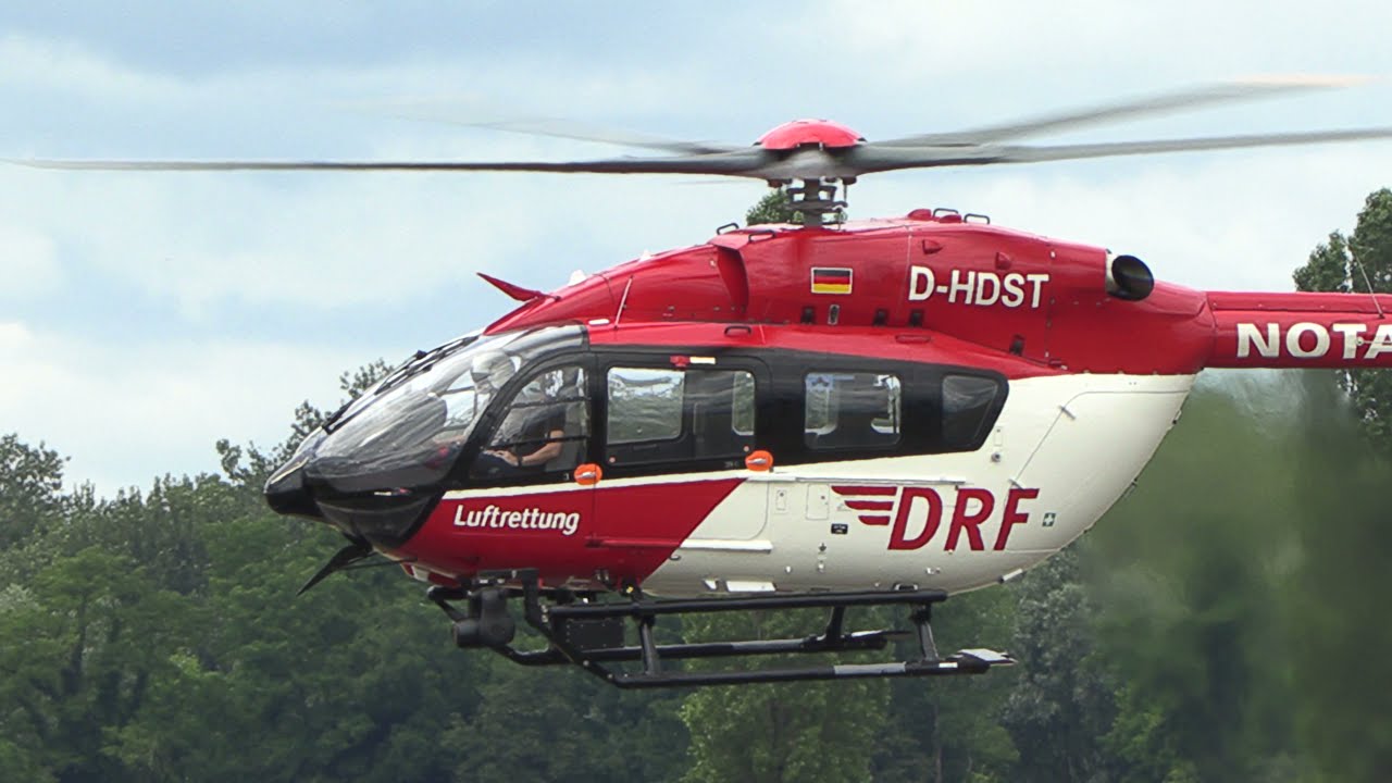 DRF Luftrettung | Start Airbus H145 Retrofit | D-HDST | Baden Airpark