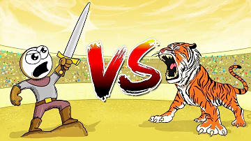 ¿Puede un humano luchar contra un tigre?
