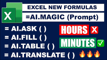 🔥🔥🔥 AI in Excel – Excel NEW FORMULAS 2025