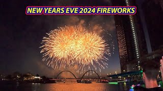 New Year's Eve 2024 Fireworks at Perth City Centre Elizabeth Quay, Australia