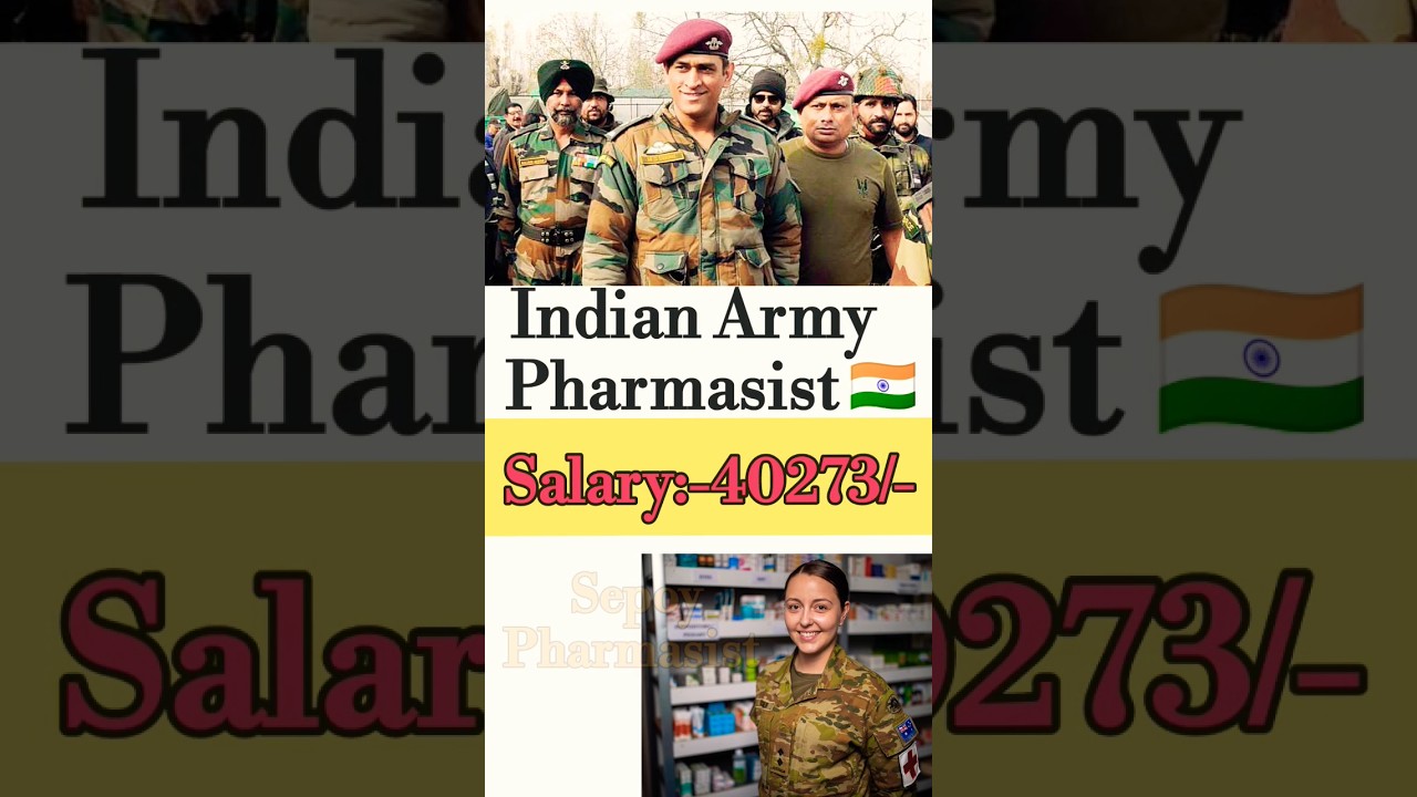 Sepoy Pharmasist Vacancy2023 & Salary 