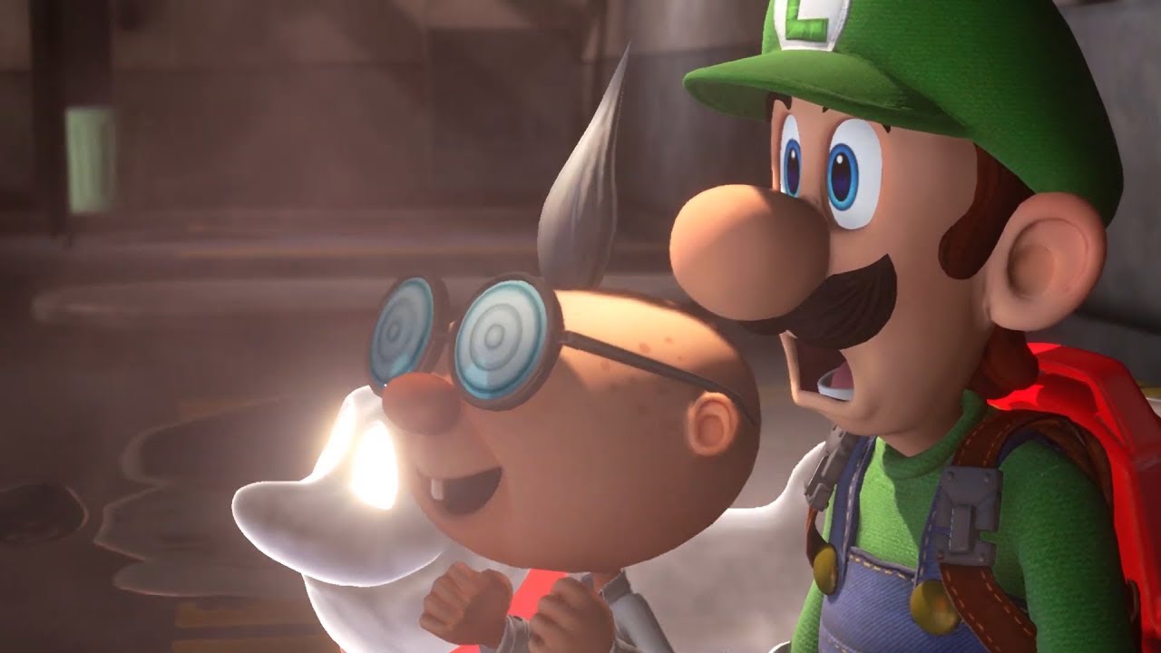 Luigi&#39;s Mansion 3 - E. Gadd Cutscene and Gameplay - YouTube