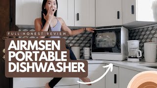 Countertop * Portable DISHWASHER*  HONEST REVIEW ( AIRMSEN Dishwasher )