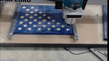 Flag Stars on CNC