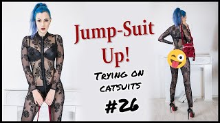 Jumpsuit Up No. 26: Sheer and Velvet Catsuit by Noir Handmade