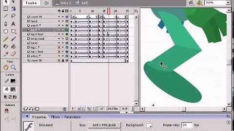 Flash Tutorial: Walk Cycle Animation Tutorial (Part 3)
