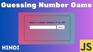 Number Guessing Game || JavaScript || Project 2 || Hindi || Deepak Gupta BCA