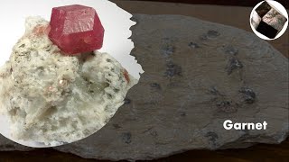 Garnet under microscope
