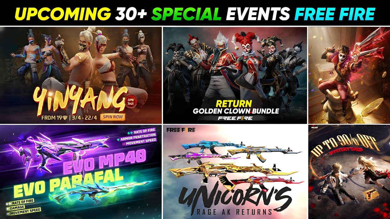 Upcoming Events in Free Fire l Next Universal Ring Event l Free Fire New Event l Ff New Event