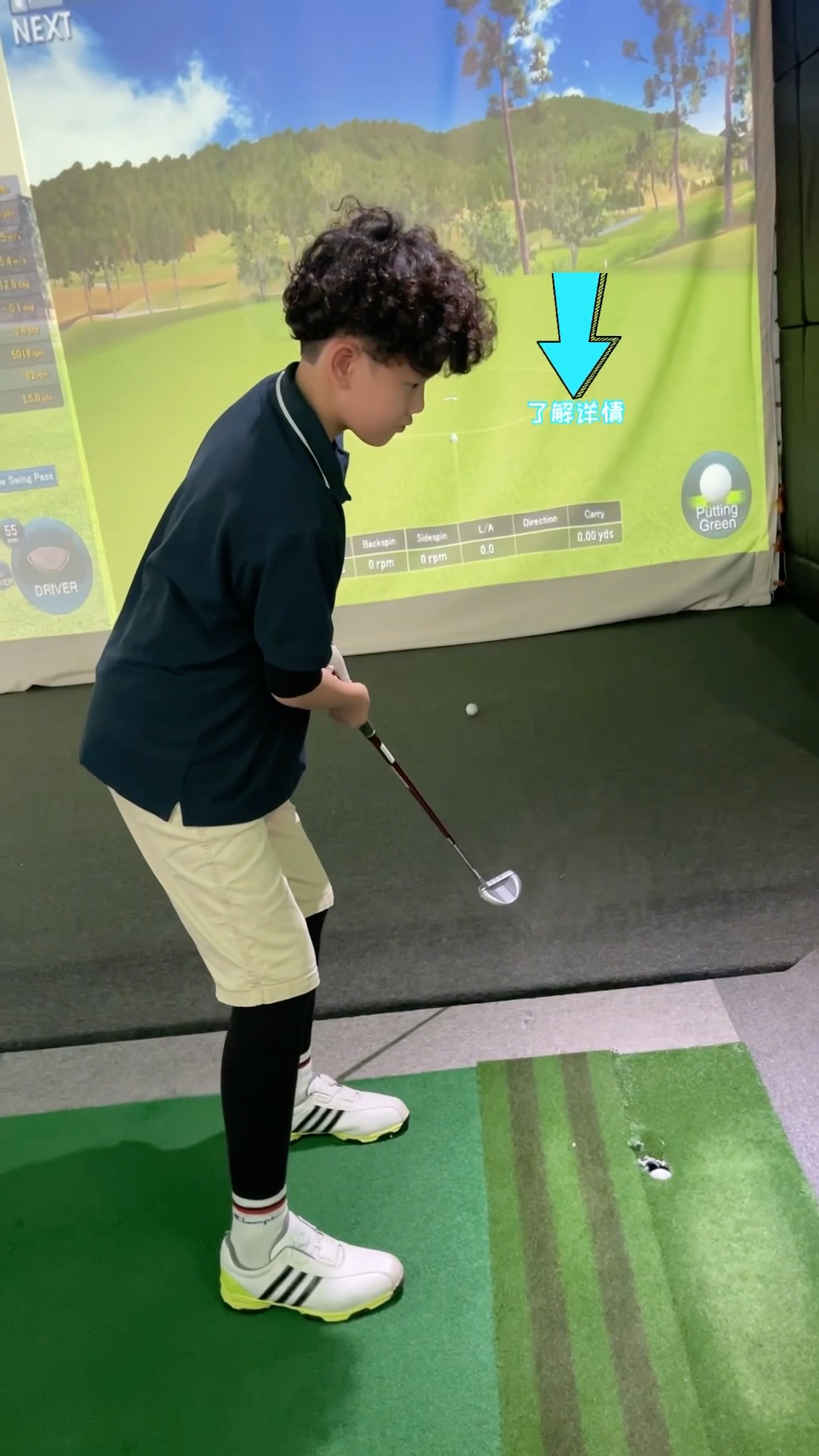 (Golf familyVN)cậu bé có cú đánh putter ?#golf #shorts
