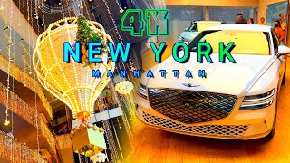 The Shops, Ultra Luxury Mall Walk at New York, Manhattan USA 4K - UHD