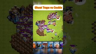 Coc Ghost Traps VS C.O.O.K.I.E Th18 attack ll Clash Of Clans ll #coc #shorts #clashofclans