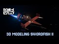 Modeling Swordfish II – Stage 2: Engine, Plasma Cannon, and Wing Refinement | Video 5