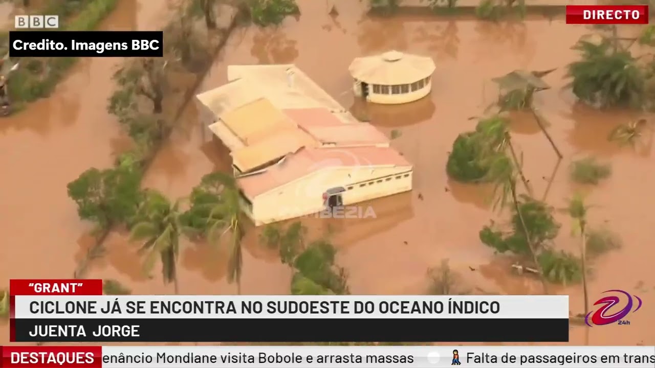 OCEANO ÍNDICO: CICLONE GRANT JÁ NO SUDOESTE | TV Zambézia 24h