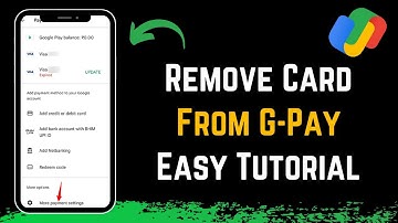 How to Remove Debit or Credit Card From Google Pay Account !