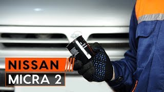 Montering Motoroljefilter NISSAN MICRA II (K11): gratis video