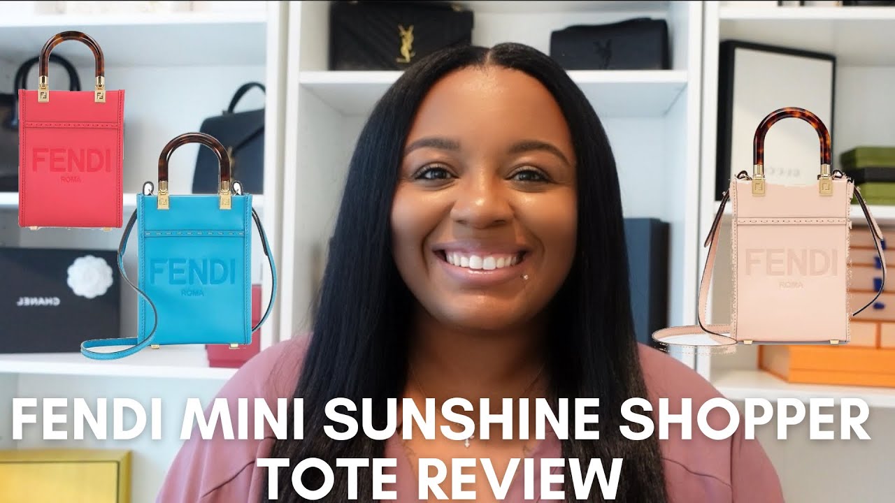 FENDI MINI SUNSHINE SHOPPER TOTE REVIEW + WHAT FITS INSIDE?, FENDI SUMMER  2022