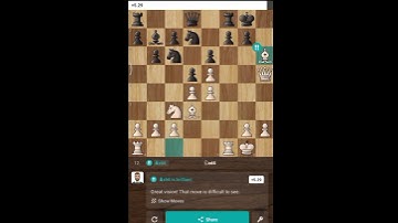 Two brilliant move chess game #chess #brilliant #gamingshorts #chessgame #chesscom