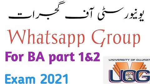 UOG BA Part 1 and 2|Wtassapp Group. Join this