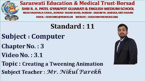 STD 11 COMPUTER CHAP 3  VIDEO 3.1