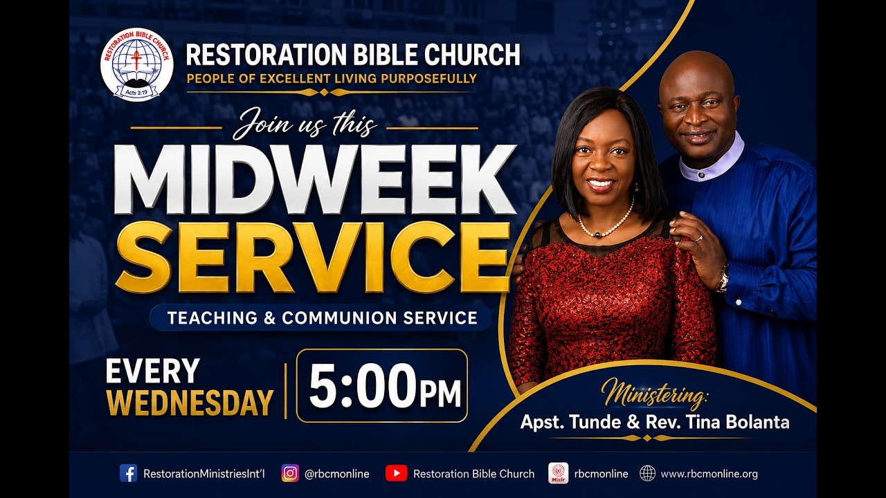 Wednesday Service 21 October 2026|| Rev. Tina Bolanta