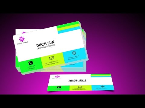 Photoshop Tutorials  | Sample Name Cards| Creating Business Cards