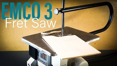 Emco Unimat 3 Lathe Fret Saw Attachment Operation