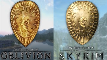 Oblivion vs Skyrim | Shields Comparison