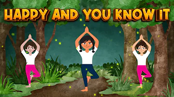 If you're Happy and you know it | Yoga Song for Kids | Sing Along Song for Kids | Yoga Guppy