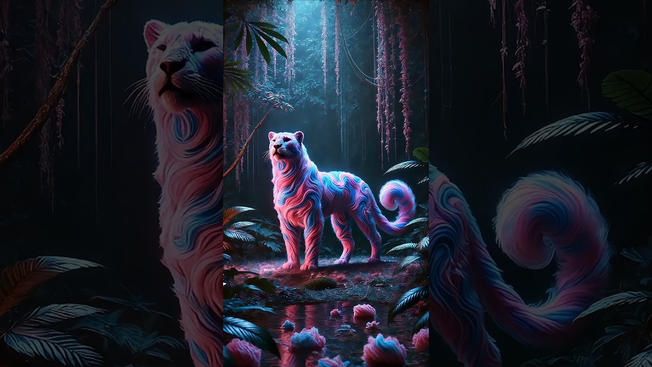 AI Combines Big Cats with Candy – The Sweetest Predators Ever! 🍭🐯