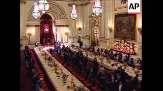Mandela Given Official Welcome In London, Banquet Held For Nelson Mandela At Buckingham Palace, Mand