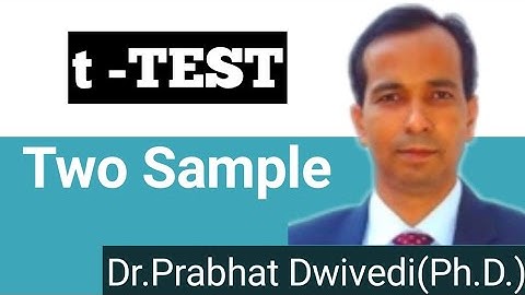 t-test for two samples