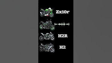 Kawasaki  ninja h2r vs zx10r vs H2 vs z900 exhaust sound 😱🤯 #h2r #h2 #zx10r #z900