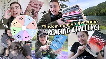 random number generator decides how many hours i read every day for a week 🕓📖 (reading challenge)