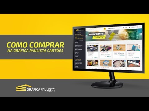 Tutorial Como Comprar - Passo a Passo Nova  Gráfica Paulista Cartões..