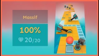 「Rolling Sky」Massif「Level 1」| ★ screenshot 1