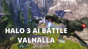 Halo 3 The Master Chief Collection | Modded AI Battle in Valhalla