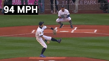 When Ichiro Suzuki Threw The Fastest First Pitch In MLB History