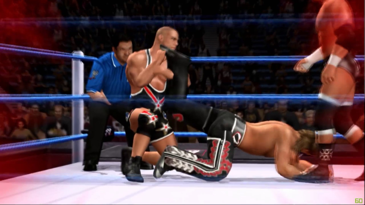 SmackDown! VS Raw 2007 [Ps2] Shawn Michaels vs Kurt Angle |First Blood Match|