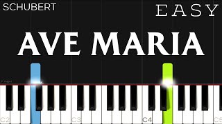 Schubert - Ave Maria | EASY Piano Tutorial chords