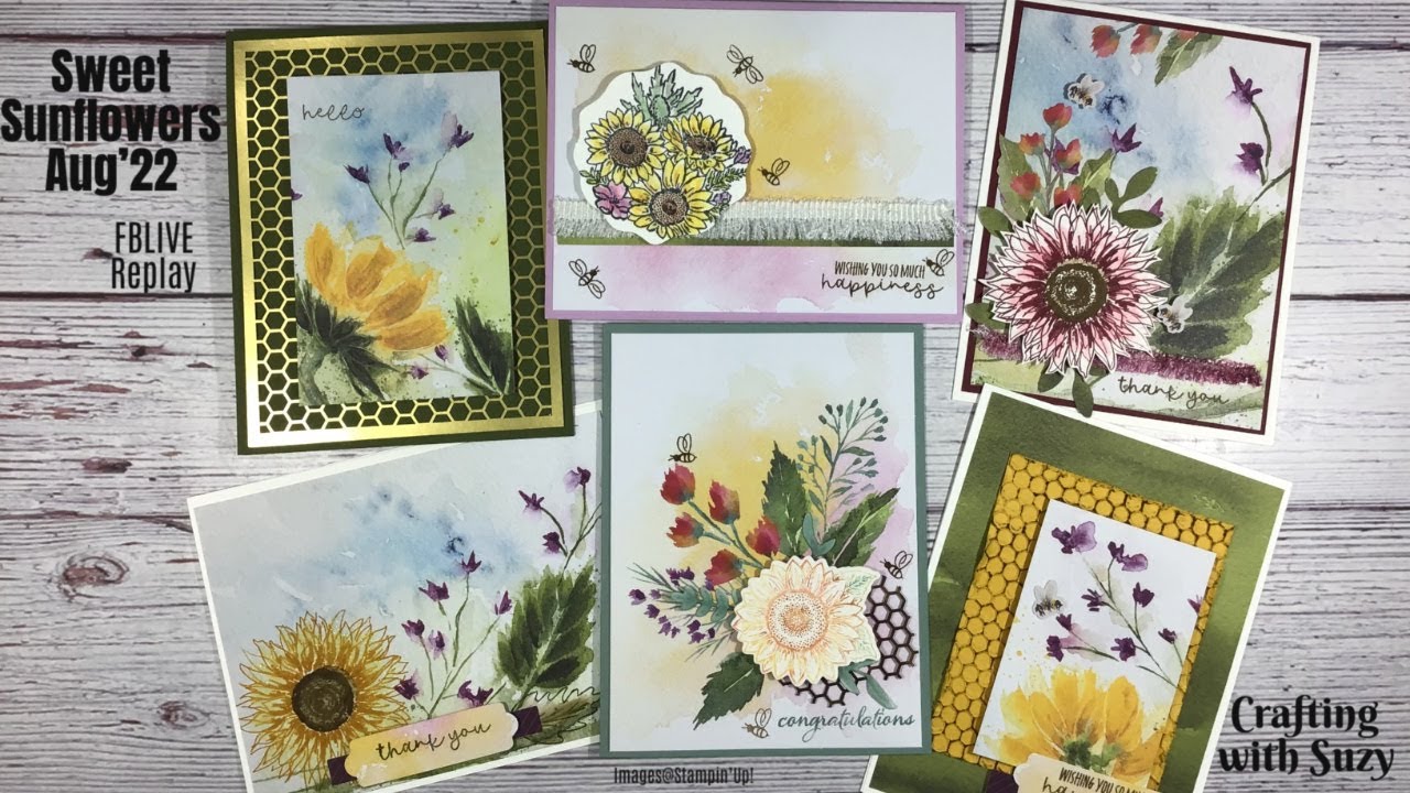 Alternative Sweet Sunflower August 2022 Paper Pumpkin Projects - YouTube