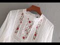 Блузка с вышивкой с сайта AliExpress №1