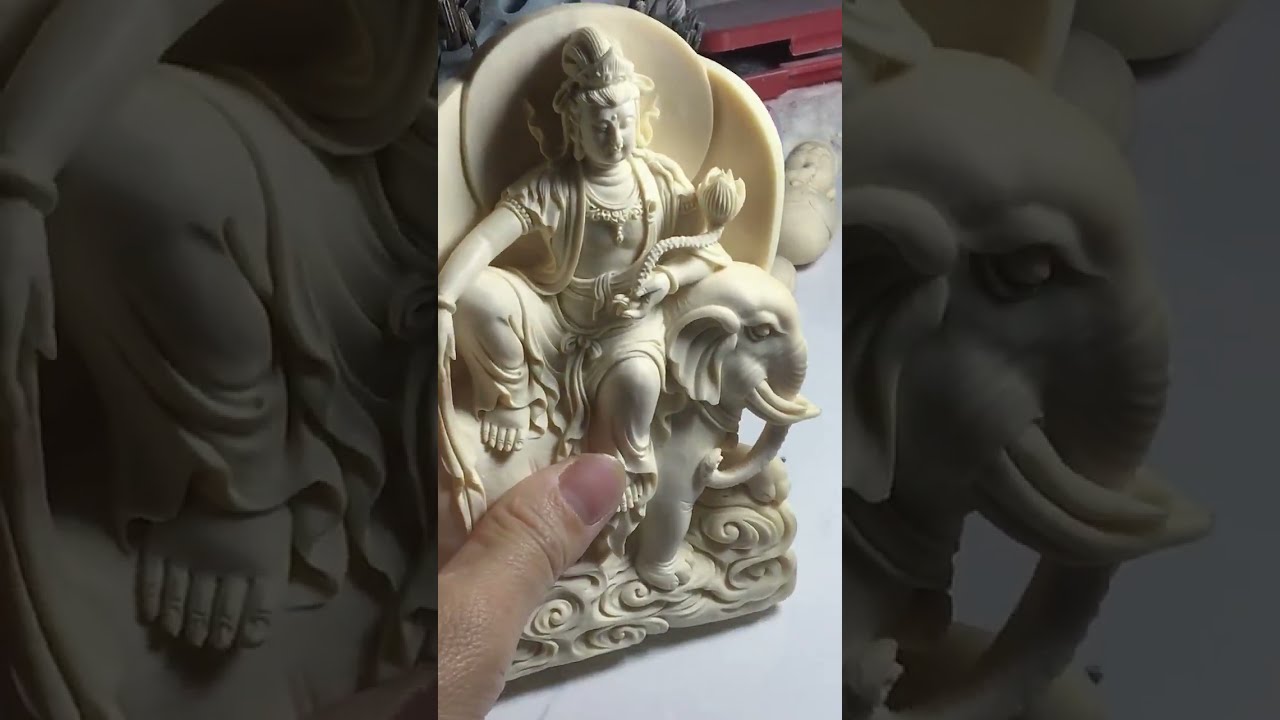 本命佛加持，文殊菩萨，护佑岁岁安康，金榜题名#猛犸牙雕#文玩#手艺人
