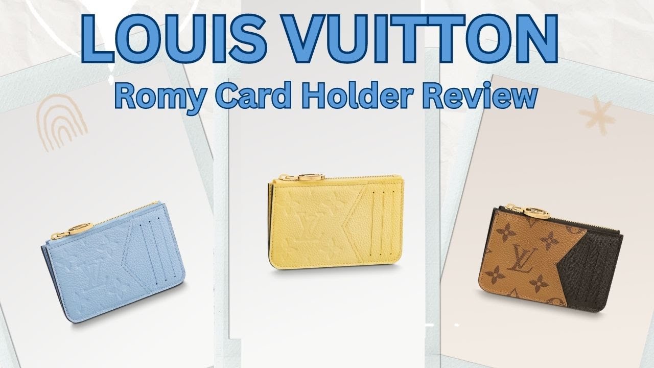 Louis Vuitton Romy Card Holder Black Monogram Empreinte