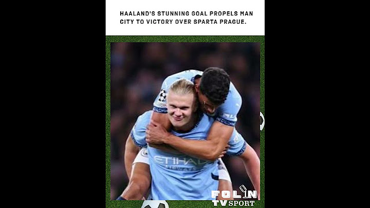 Haaland's stunning goal propels Man City to victory over Sparta Prague. #haaland #mancity