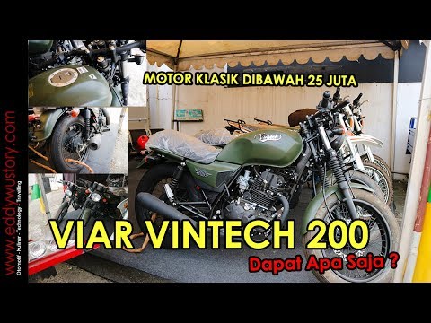 Review : Viar Vintech 200, Motor klasik terjangkau.