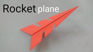 How to Make a Super Sonic Paper Airplane Easy to Fly Far- Origami Rocket Plane#papercrafts #origami