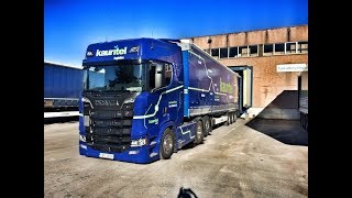 POV REVERSING MY SCANIA S520 + SEMI-TRAILER TO THE LOADING DOCK!