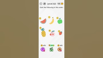 #Shorts Brain Dom Game Challenge 2022 | level 322 | Click the following in this order: